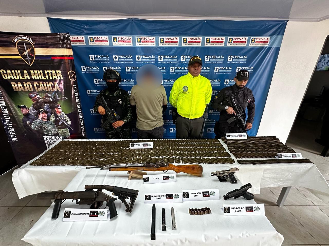 Presunto integrante del Clan del Golfo se sometió a la justicia en Zaragoza, Antioquia